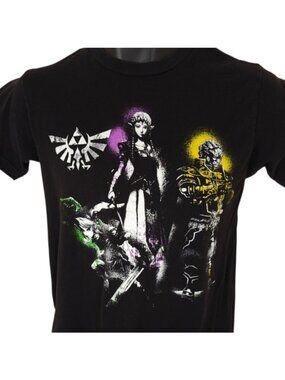 Legend Of Zelda T Shirt Mens Size Small Black Twilight Princess Nintendo Game